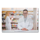 deflecto® wholesale. Hanging Barrier, 23.75" X 35.75", Acrylic, Clear, 2-carton. HSD Wholesale: Janitorial Supplies, Breakroom Supplies, Office Supplies.