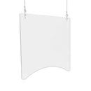 deflecto® wholesale. Hanging Barrier, 23.75" X 23.75", Polycarbonate, Clear, 2-carton. HSD Wholesale: Janitorial Supplies, Breakroom Supplies, Office Supplies.