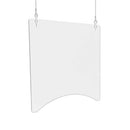 deflecto® wholesale. Hanging Barrier, 23.75" X 35.75", Polycarbonate, Clear, 2-carton. HSD Wholesale: Janitorial Supplies, Breakroom Supplies, Office Supplies.