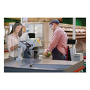 deflecto® wholesale. Mounting Safety Barrier With Full Shield And Brace, 31.5" X 38", Acrylic, Clear, 2-carton. HSD Wholesale: Janitorial Supplies, Breakroom Supplies, Office Supplies.