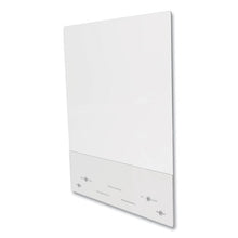 Load image into Gallery viewer, deflecto® wholesale. Mounting Safety Barrier With Full Shield And Brace, 31.5&quot; X 38&quot;, Polycarbonate, Clear, 2-carton. HSD Wholesale: Janitorial Supplies, Breakroom Supplies, Office Supplies.