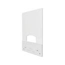 deflecto® wholesale. Mounting Safety Barrier With Pass Thru, 31.5" X 38", Polycarbonate, Clear, 2-carton. HSD Wholesale: Janitorial Supplies, Breakroom Supplies, Office Supplies.