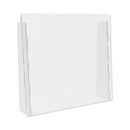 deflecto® wholesale. Counter Top Barrier With Full Shield, 27" X 6" X 23.75", Polycarbonate, Clear, 2-carton. HSD Wholesale: Janitorial Supplies, Breakroom Supplies, Office Supplies.
