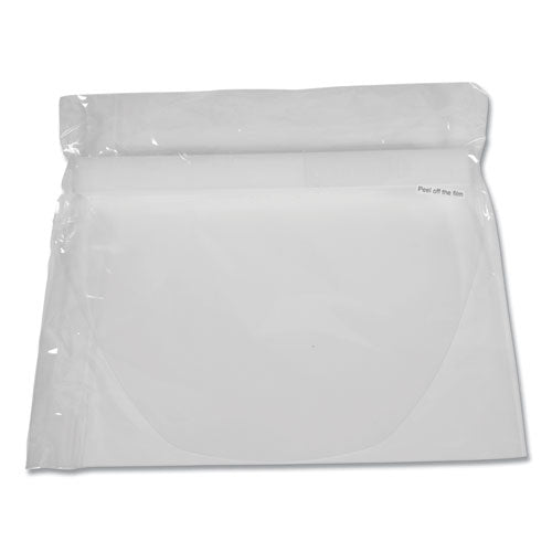deflecto® wholesale. Disposable Face Shield, 13 X 10, One Size Fits All, Clear, 100-carton. HSD Wholesale: Janitorial Supplies, Breakroom Supplies, Office Supplies.