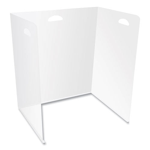 deflecto® wholesale. Lightweight Desktop Barriers, 22 X 16 X 24, Polypropylene, Clear, 10-carton. HSD Wholesale: Janitorial Supplies, Breakroom Supplies, Office Supplies.