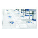 deflecto® wholesale. Personal Spacing Discs, 6 Feet Apart, 20" Dia, Clear-medium Blue, 6-pack. HSD Wholesale: Janitorial Supplies, Breakroom Supplies, Office Supplies.