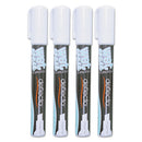 deflecto® wholesale. Wet Erase Markers, Medium Chisel Tip, White, 4-pack. HSD Wholesale: Janitorial Supplies, Breakroom Supplies, Office Supplies.