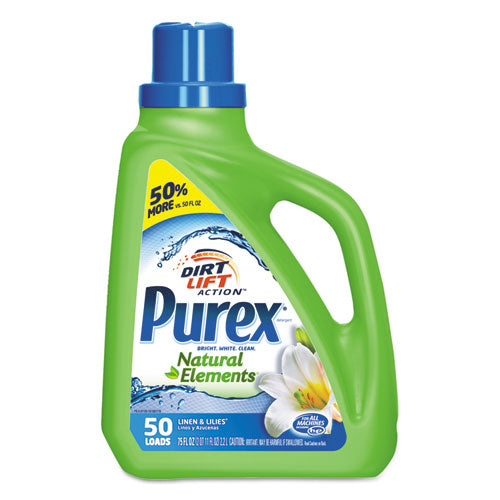 Purex® wholesale. Purex Ultra Natural Elements He Liquid Detergent, Linen And Lilies, 75 Oz Bottle, 6-carton. HSD Wholesale: Janitorial Supplies, Breakroom Supplies, Office Supplies.