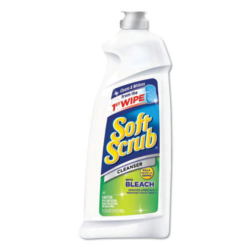 Soft Scrub® wholesale. Cleanser With Bleach 24 Oz Bottle, 9-carton. HSD Wholesale: Janitorial Supplies, Breakroom Supplies, Office Supplies.