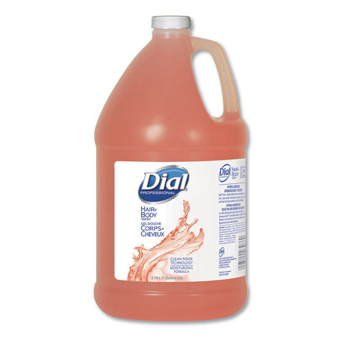 Dial® Professional wholesale. Body And Hair Care, Gender-neutral Peach Scent, 1 Gal Bottle, 4-carton. HSD Wholesale: Janitorial Supplies, Breakroom Supplies, Office Supplies.