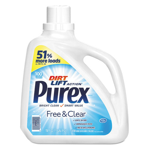 Purex® wholesale. Purex Free And Clear Liquid Laundry Detergent, Unscented, 150 Oz Bottle, 4-carton. HSD Wholesale: Janitorial Supplies, Breakroom Supplies, Office Supplies.