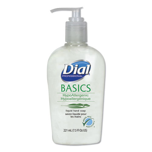 Dial® Professional wholesale. Basics Liquid Hand Soap, Fresh Floral, 7.5 Oz, 12-carton. HSD Wholesale: Janitorial Supplies, Breakroom Supplies, Office Supplies.