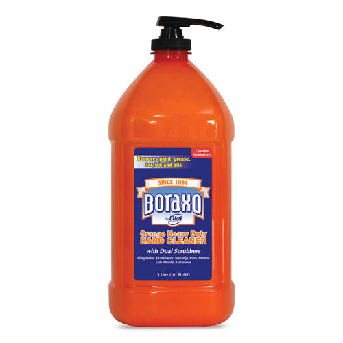 Boraxo® wholesale. Orange Heavy Duty Hand Cleaner, 3 L Pump Bottle, 4-carton. HSD Wholesale: Janitorial Supplies, Breakroom Supplies, Office Supplies.