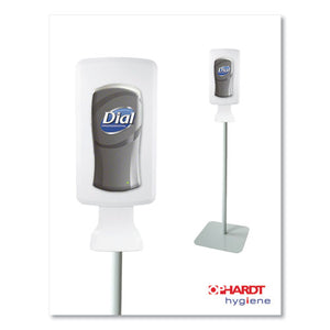 Dial® wholesale. Dial® Fit Touch Free Dispenser Floor Stand, 15.7 X 15.7 X 58.3, White. HSD Wholesale: Janitorial Supplies, Breakroom Supplies, Office Supplies.