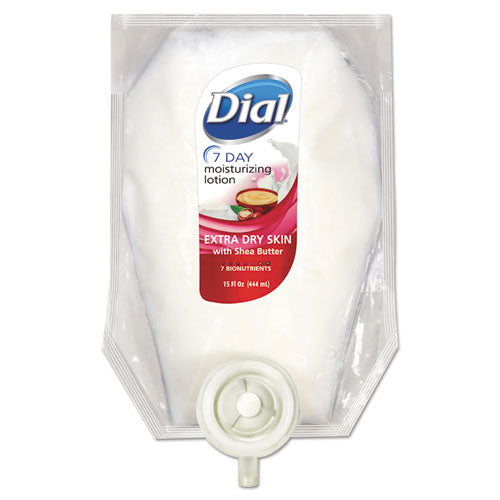 Dial® wholesale. Dial® Extra Dry 7-day Moisturizing Lotion With Shea Butter, 15 Oz Refill, 6-carton. HSD Wholesale: Janitorial Supplies, Breakroom Supplies, Office Supplies.