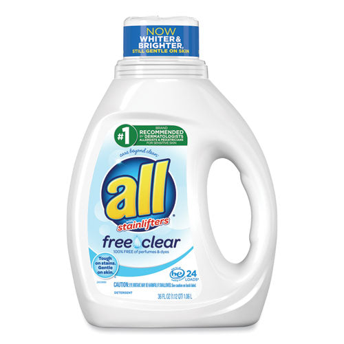 All® wholesale. Ultra Free Clear Liquid Detergent, Unscented, 36 Oz Bottle, 6-carton. HSD Wholesale: Janitorial Supplies, Breakroom Supplies, Office Supplies.