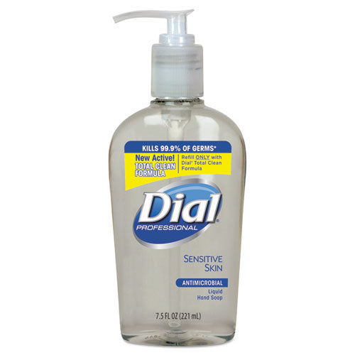 Dial® Professional wholesale. Dial® Antimicrobial Soap For Sensitive Skin, Floral, 7.5 Oz Decor Pump Bottle, 12-carton. HSD Wholesale: Janitorial Supplies, Breakroom Supplies, Office Supplies.