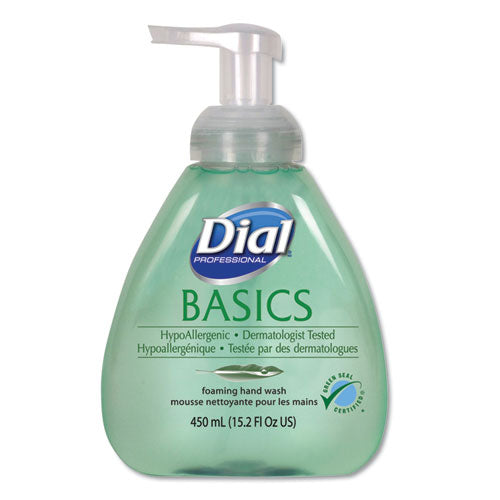 Dial® Professional wholesale. Dial® Basics Foaming Hand Soap, Honeysuckle, 15.2 Oz Pump Bottle. HSD Wholesale: Janitorial Supplies, Breakroom Supplies, Office Supplies.