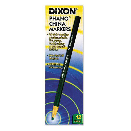 Dixon® wholesale. China Marker, Green, Dozen. HSD Wholesale: Janitorial Supplies, Breakroom Supplies, Office Supplies.