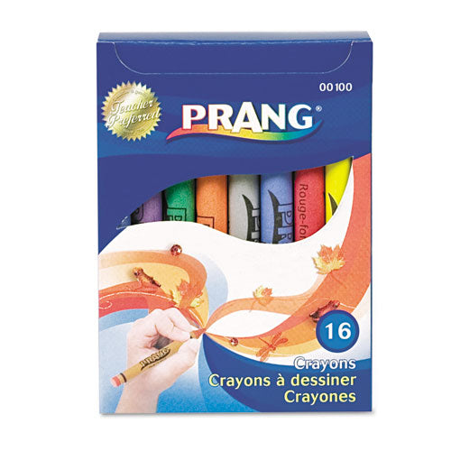 Prang® wholesale. Crayons Made With Soy, 16 Colors-box. HSD Wholesale: Janitorial Supplies, Breakroom Supplies, Office Supplies.