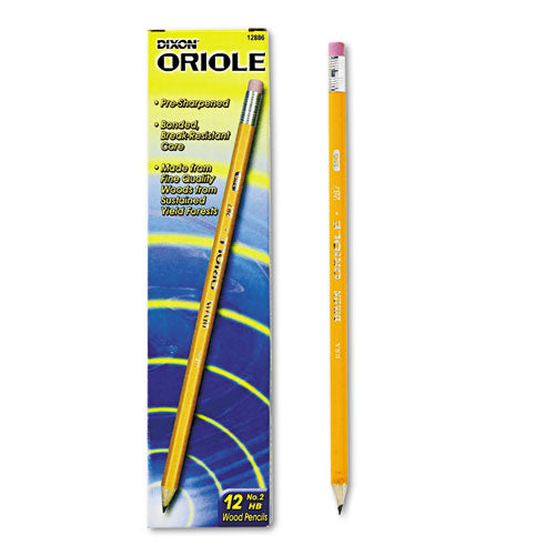 Dixon® wholesale. Oriole Pre-sharpened Pencil, Hb (