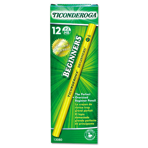 Dixon® wholesale. Ticonderoga Beginners Woodcase Pencil With Microban Protection, Hb (