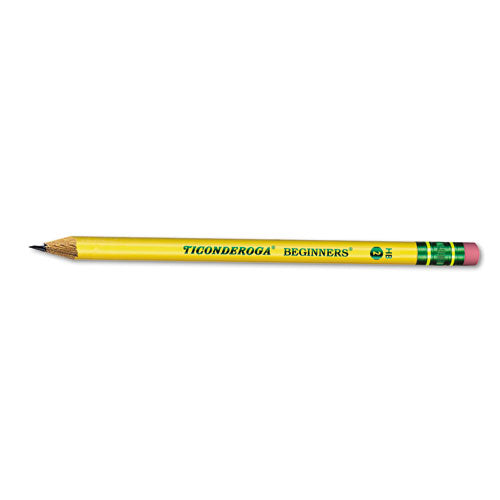 Dixon® wholesale. Ticonderoga Beginners Woodcase Pencil With Eraser And Microban Protection, Hb (