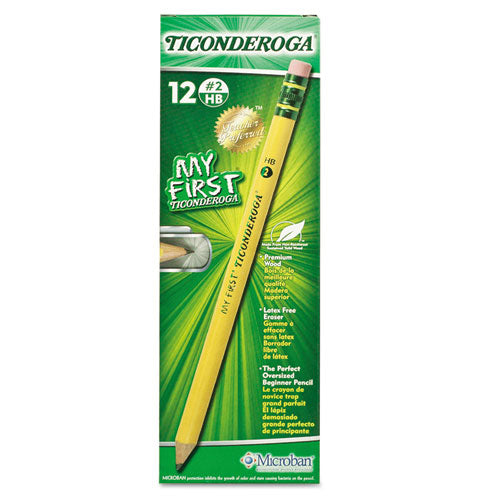 Ticonderoga® wholesale. My First Woodcase Pencil With Eraser, Hb (