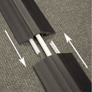 D-Line® wholesale. Medium-duty Floor Cable Cover, 2.75 X 0.5 X 6 Ft, Black. HSD Wholesale: Janitorial Supplies, Breakroom Supplies, Office Supplies.