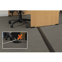 Load image into Gallery viewer, D-Line® wholesale. Medium-duty Floor Cable Cover, 2.75 X 0.5 X 6 Ft, Black. HSD Wholesale: Janitorial Supplies, Breakroom Supplies, Office Supplies.