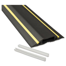 Load image into Gallery viewer, D-Line® wholesale. Medium-duty Floor Cable Cover, 3.25 X 0.5 X 6 Ft, Black With Yellow Stripe. HSD Wholesale: Janitorial Supplies, Breakroom Supplies, Office Supplies.