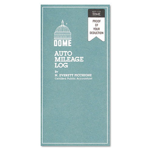 Dome® wholesale. Auto Mileage Log, Undated, 3 1-4 X 6 1-4, 32 Forms. HSD Wholesale: Janitorial Supplies, Breakroom Supplies, Office Supplies.