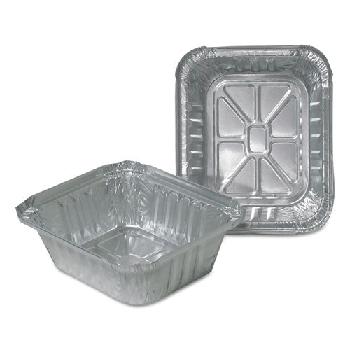 Durable Packaging wholesale. Aluminum Closeable Containers, 1 Lb Oblong, 5.75 X 4.88 X 1.81, Silver, 1,000-carton. HSD Wholesale: Janitorial Supplies, Breakroom Supplies, Office Supplies.