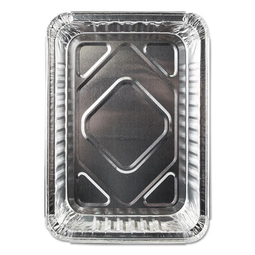 Durable Packaging wholesale. Aluminum Closeable Containers, 1.5 Lb Oblong, 8.69 X 6.13 X 1.56, Silver, 500-carton. HSD Wholesale: Janitorial Supplies, Breakroom Supplies, Office Supplies.