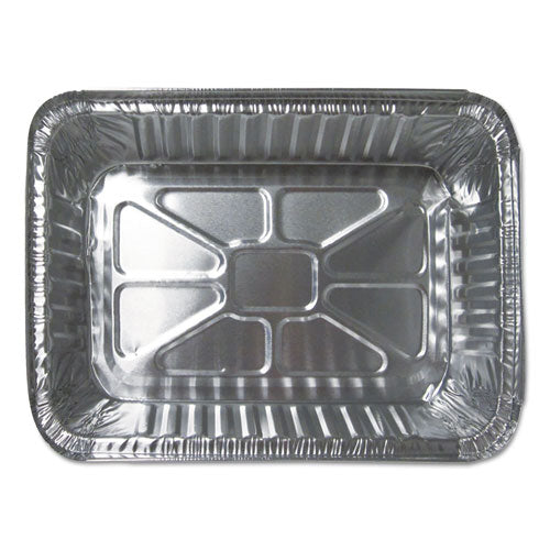 Durable Packaging wholesale. Aluminum Closeable Containers, 2.25 Lb Oblong, 8.69 X 6.13 X 2.13, Silver, 500-carton. HSD Wholesale: Janitorial Supplies, Breakroom Supplies, Office Supplies.