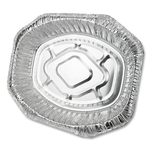 Durable Packaging wholesale. Aluminum Roaster Pans, Extra-large Oval, 230 Oz, 18.5 X 14 X 3.38, Silver, 50-carton. HSD Wholesale: Janitorial Supplies, Breakroom Supplies, Office Supplies.