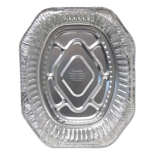 Durable Packaging wholesale. Aluminum Roaster Pans, Extra-large Oval, 230 Oz, 18.5 X 14 X 3.38, Silver, 100-carton. HSD Wholesale: Janitorial Supplies, Breakroom Supplies, Office Supplies.