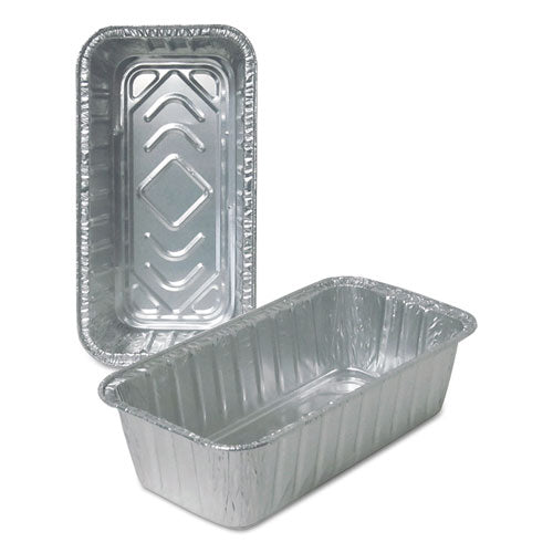 Durable Packaging wholesale. Aluminum Loaf Pans, 2 Lb, 8.69 X 4.56 X 2.38, 500-carton. HSD Wholesale: Janitorial Supplies, Breakroom Supplies, Office Supplies.