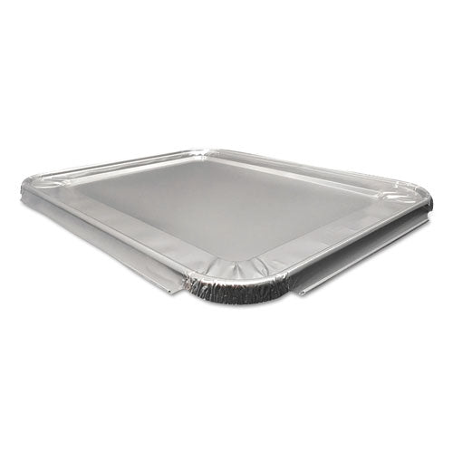 Durable Packaging wholesale. Aluminum Steam Table Lids For Heavy-duty Half Size Pan, 100 -carton. HSD Wholesale: Janitorial Supplies, Breakroom Supplies, Office Supplies.