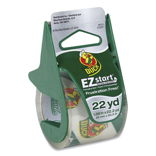 Duck® wholesale. Ez Start Premium Packaging Tape With Dispenser, 1.5" Core, 1.88" X 22.2 Yds, Clear. HSD Wholesale: Janitorial Supplies, Breakroom Supplies, Office Supplies.