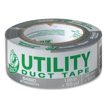 Load image into Gallery viewer, Duck® wholesale. Utility Duct Tape, 3&quot; Core, 1.88&quot; X 55 Yds, Silver. HSD Wholesale: Janitorial Supplies, Breakroom Supplies, Office Supplies.