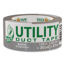 Load image into Gallery viewer, Duck® wholesale. Basic Strength Duct Tape, 3&quot; Core, 1.88&quot; X 30 Yds, Silver. HSD Wholesale: Janitorial Supplies, Breakroom Supplies, Office Supplies.