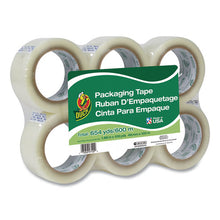 Load image into Gallery viewer, Duck® wholesale. Commercial Grade Packaging Tape, 3&quot; Core, 1.88&quot; X 109 Yds, Clear, 6-pack. HSD Wholesale: Janitorial Supplies, Breakroom Supplies, Office Supplies.