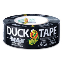 Load image into Gallery viewer, Duck® wholesale. Max Duct Tape, 3&quot; Core, 1.88&quot; X 35 Yds, Black. HSD Wholesale: Janitorial Supplies, Breakroom Supplies, Office Supplies.