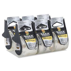 Duck® wholesale. Max Packaging Tape With Dispenser, 1.5" Core, 1.88"x 22 Yds, Crystal Clear, 6-pack. HSD Wholesale: Janitorial Supplies, Breakroom Supplies, Office Supplies.