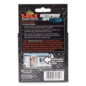 T-REX® wholesale. Waterproof Tape, 3" Core, 2" X 5 Ft, Black. HSD Wholesale: Janitorial Supplies, Breakroom Supplies, Office Supplies.