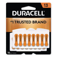 Duracell® wholesale. DURACELL Hearing Aid Battery, #13, 16-pack. HSD Wholesale: Janitorial Supplies, Breakroom Supplies, Office Supplies.