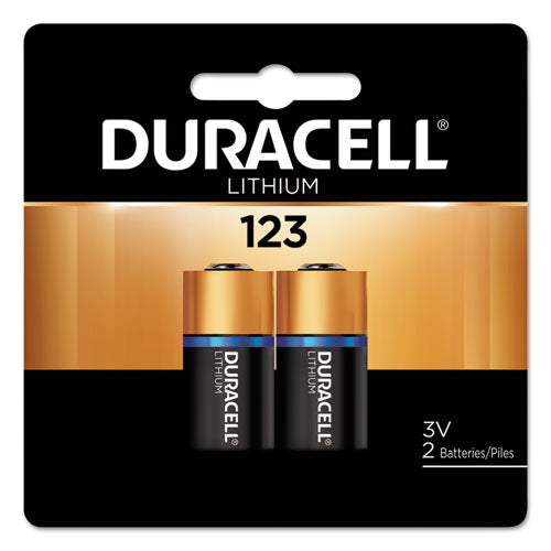 Duracell® wholesale. DURACELL Specialty High-power Lithium Battery, 123, 3v, 2-pack. HSD Wholesale: Janitorial Supplies, Breakroom Supplies, Office Supplies.