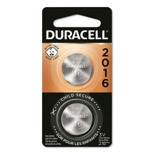 Load image into Gallery viewer, Duracell® wholesale. DURACELL Lithium Coin Battery, 2016, 2-pack. HSD Wholesale: Janitorial Supplies, Breakroom Supplies, Office Supplies.