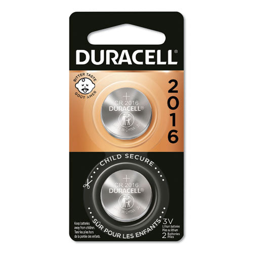 Duracell® wholesale. DURACELL Lithium Coin Battery, 2016, 2-pack. HSD Wholesale: Janitorial Supplies, Breakroom Supplies, Office Supplies.